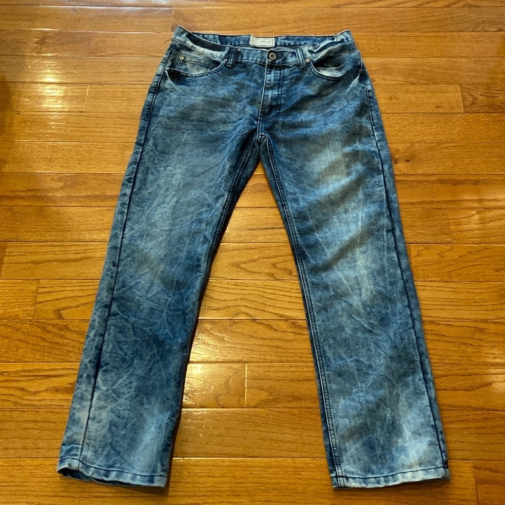 Colours Alexander Julian jeans blue light wash straight leg casual Size: 34 X30